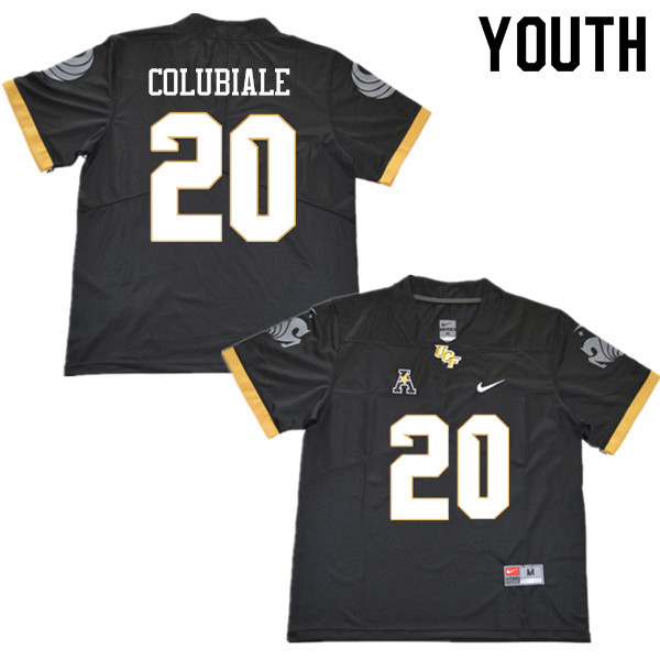 Youth #20 Jason Colubiale UCF Knights College Football Jerseys Sale-Black